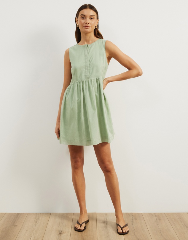 Atmos&Here - Dalia Cotton Voile Mini Dress