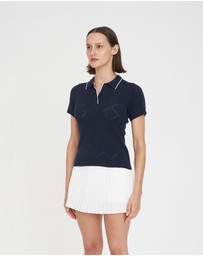 Huffer - Women's Diamond Knit Polo