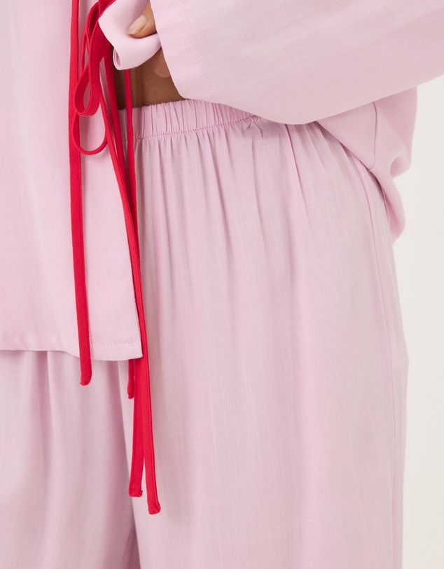 Atmos&Here - Marie Long Sleeve Sleeve And Bottoms Bow Tie Front Pyjamas