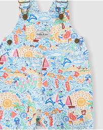 Goldie + Ace - Summer Bay James Pocket Overalls - Babies-Kids