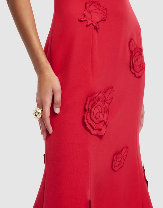 LEO LIN - Emily Applique Midi Dress