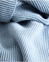 Living Textiles - Pram Knitted Blanket - Celestial Blue