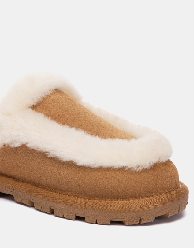 EVERAU - Australian Shepherd Ugg Layna Cow Suede Upper House Shoes