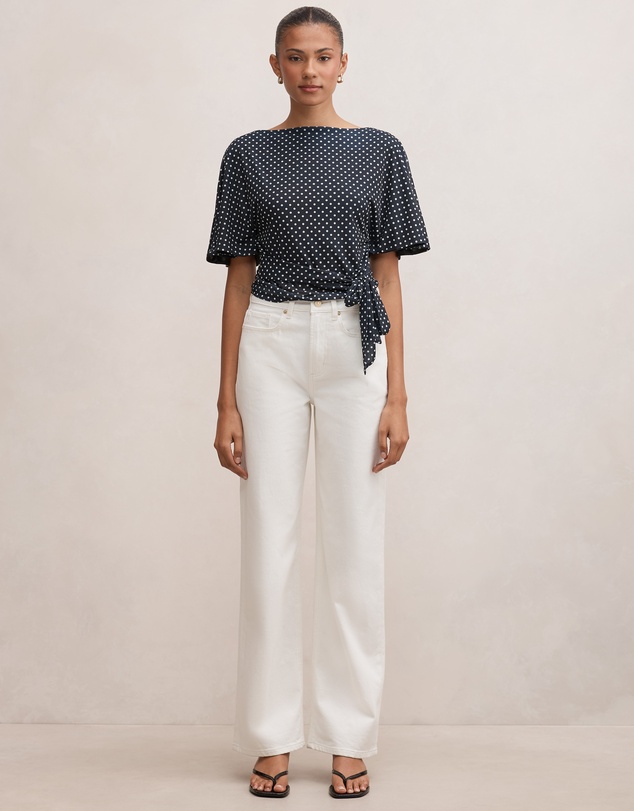 Forever New - Paige Flutter Sleeves Tie Back