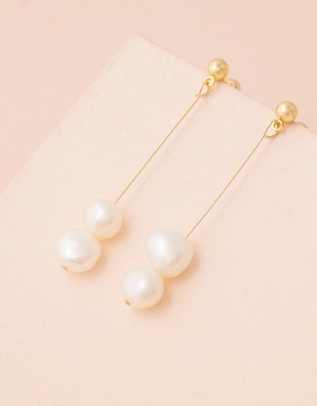 Moira Hughes - The White Label - Livvy Pearl Drop Earrings