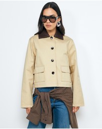 AERE - Cotton Contrast Jacket