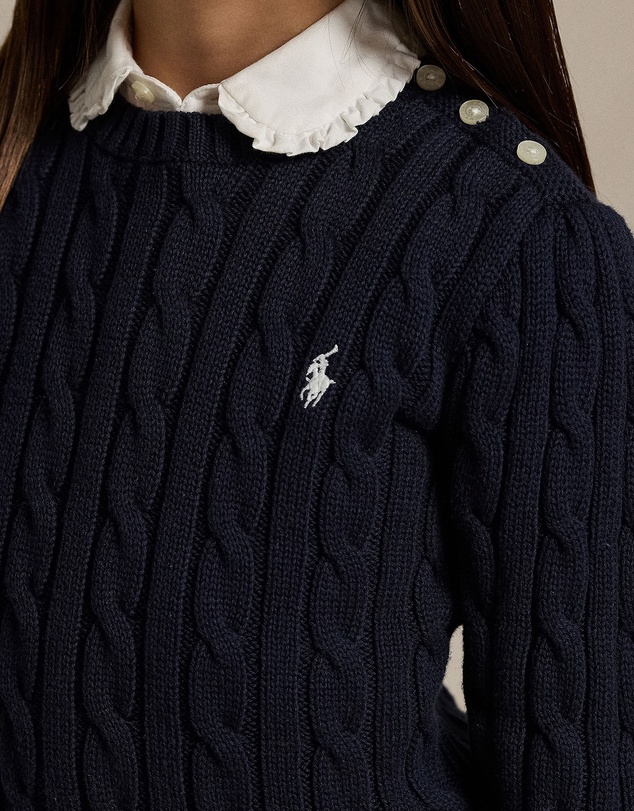 Polo Ralph Lauren - Cable-Knit Cotton Sweater - Babies-Kids