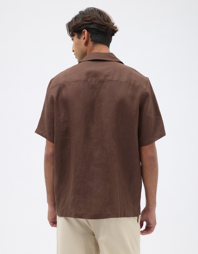 AERE - Euro Resort Linen Camp Collar Shirt