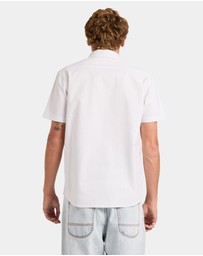 RVCA - Mens RVCA Pinstripe Short Sleeve Shirt