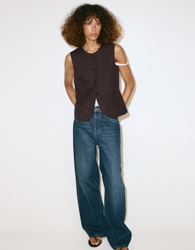 M.N.G - Lyocell Buttoned Vest