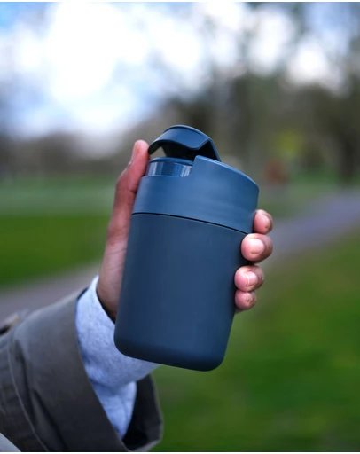 Joseph Joseph - Sipp™ Travel Mug with Flip-top Cap - 340 mL (12 fl. oz) (Blue)