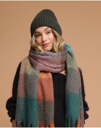 Morgan & Taylor - Mia Wool Blend Beanie in Khaki Green