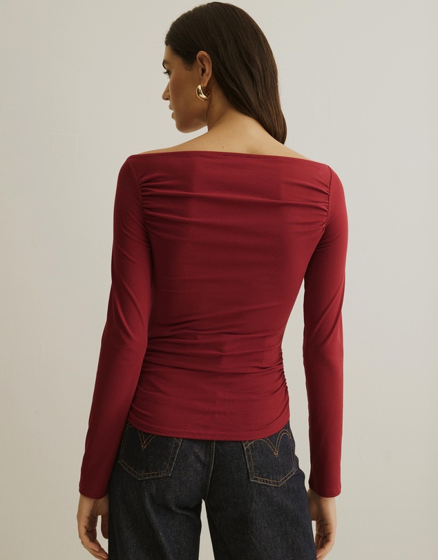 Atmos&Here - Gathered Off Shoulder Top