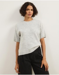 Atmos&Here - Ayla Knitted Boxy T-Shirt