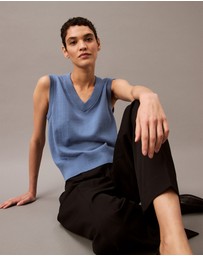 Calvin Klein - Relaxed Crepe Pleated Pants