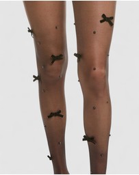 High Heel Jungle - Velvet Bow Pearl Tight