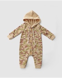 WITH LOVE FOR KIDS - Hooded All In One - Babies