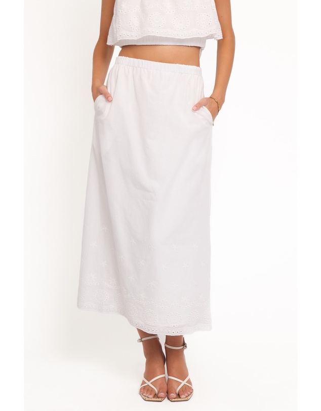 Petal & Pup - Juliette Maxi Skirt Set - White