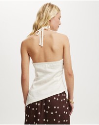 Cotton On - Sloan Lightweight Denim Halter Top