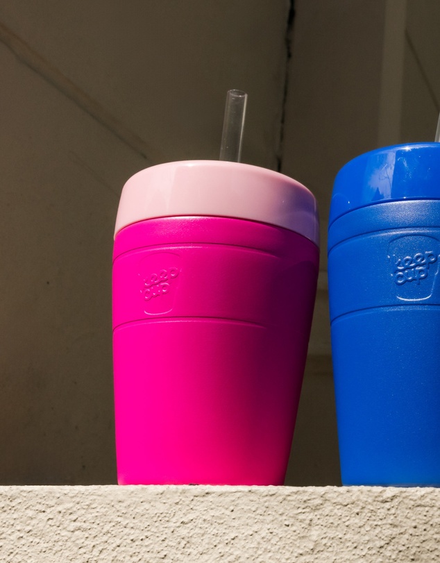 KeepCup - Helix Cold Cup 12oz Reusable Coffee Cup with Straw