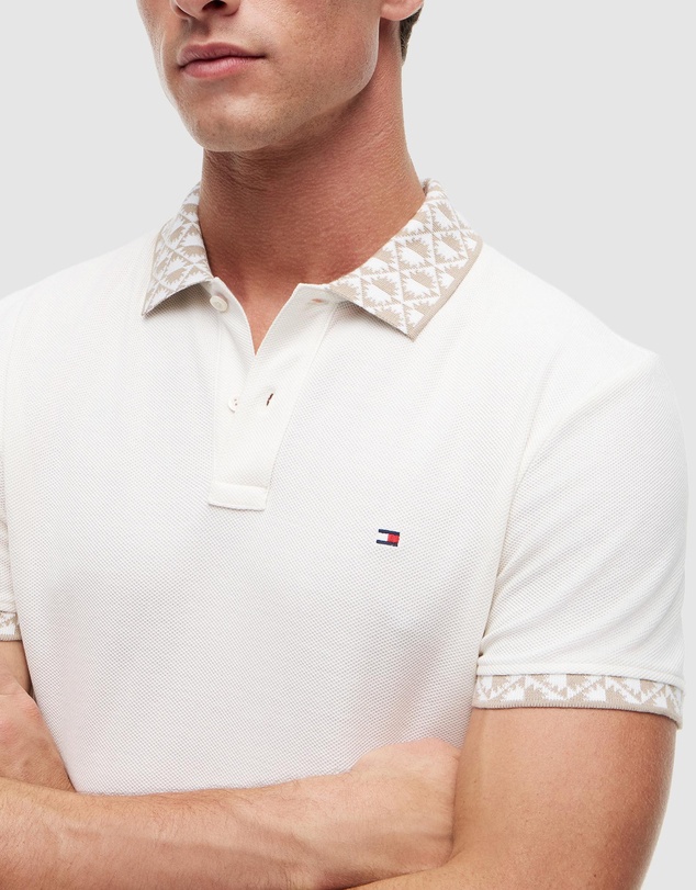 Tommy Hilfiger - Jacquard Collar Polo Shirt