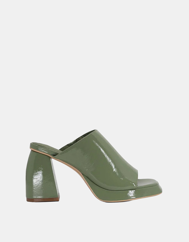 Sol Sana - Eva Mule Patent Olive