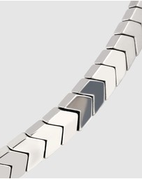 Kuzzoi - ICONIC EXCLUSIVE - Bracelet Male Grey Synthetic Hematite 925 Sterling Silver