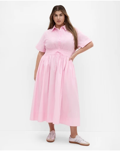 City Chic - Lana Midi Shirt Dress