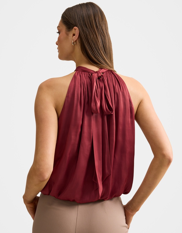 Forever New - Jasmine Bubble Hem Halter Neck Top
