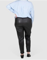 Love Your Wardrobe - Parker PU Coated Jeans
