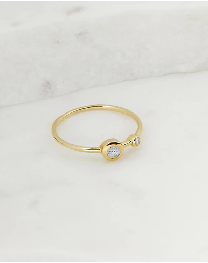 Luna Rae - Solid Gold - Stellar Ring