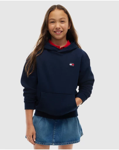 Tommy Hilfiger - Kids Unisex 3-7 Flag Logo Hoodie - Kids