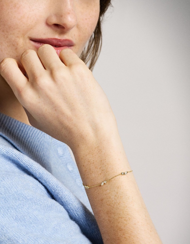 Fossil - Ellis Toi Et Moi Gold-Tone Bracelet