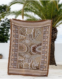 Good Throw Co - Brown Alkira Art Throw Rug