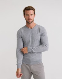Oxford - Basic V-Neck Pure Wool Pullover