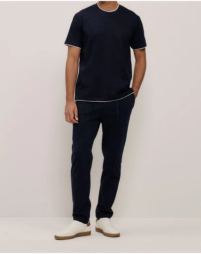 Trenery - Ponte Straight Leg Pant in Navy