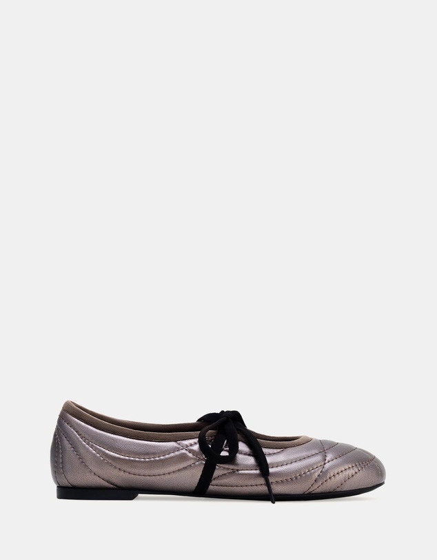 JW PEI - Erika Topstitching Lace-up Ballet Flats