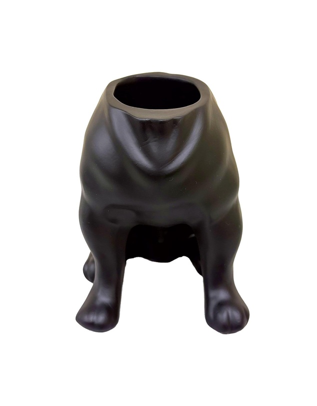 Urban Attitude - Urban Attitude Maggie Bulldog Planter - Matte Black