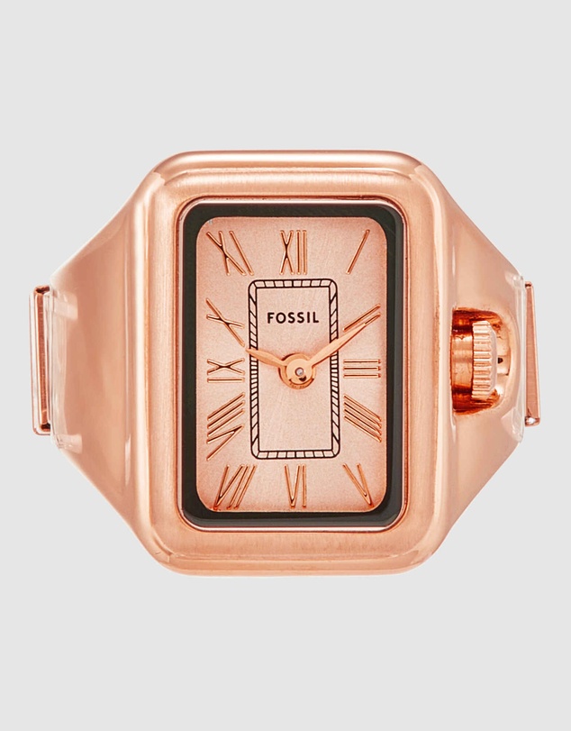 Fossil - Raquel Ring Rose Gold Tone Analogue Watch