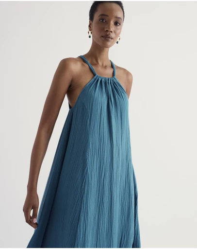 Seasalt - Belowda Dress in GOTS Organic Cotton Double Gauze
