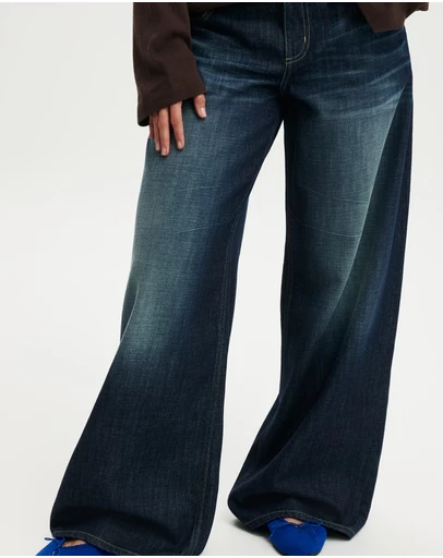 Cotton On - Petite Low Rise Wide Jean