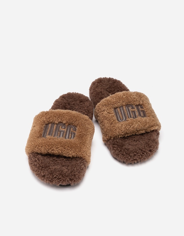 Ozwear Connection Uggs - Ugg Acacia Shearling Logo Slipper