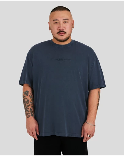 Johnny Bigg - Acid Wash Emb Relaxed Tee