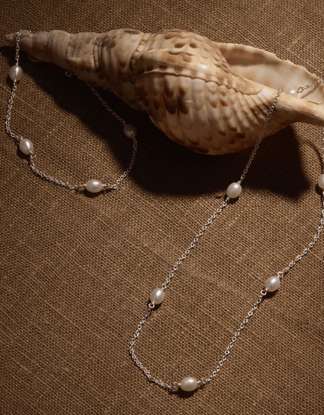 Najo - Tidal Whisper Silver Pearl Bracelet