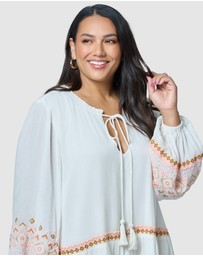 The Poetic Gypsy - Golden Threads Mini Dress