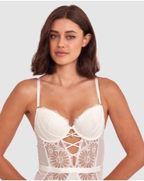 Bras N Things - Floriane Push Up Bodysuit - Ivory