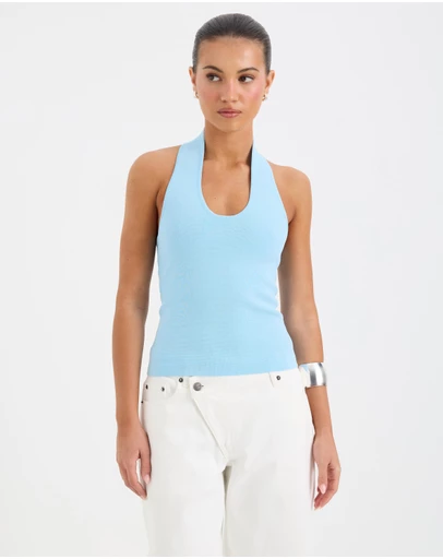 Calli - Jamie Sculpt Knit Halter Top