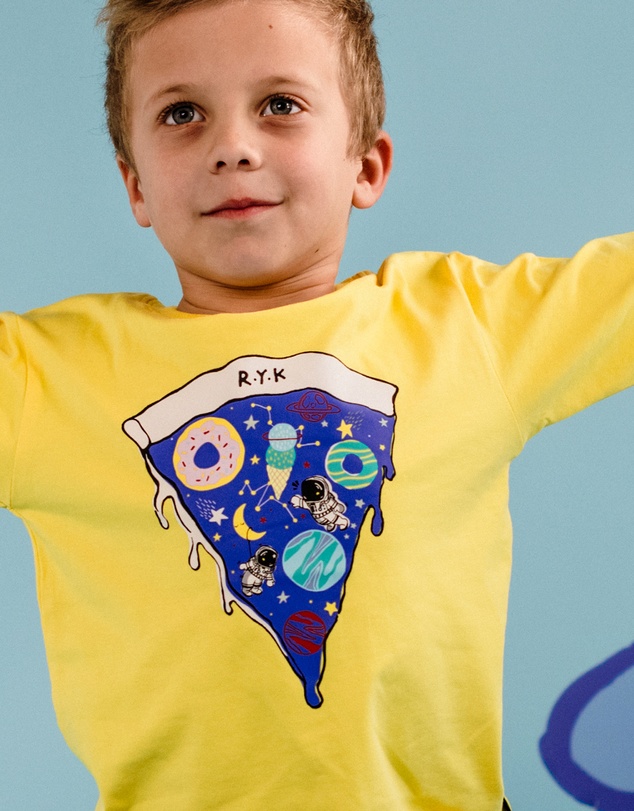 Rock Your Kid - Space Slice Long Sleeve T-Shirt
