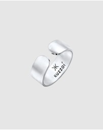 Kuzzoi - ICONIC EXCLUSIVE - Ring Men Band Design Open Timeless in 925 Sterling Silver