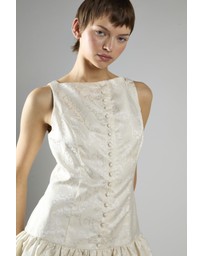 Glamorous - Sleeveless Button-Front A-Line Dress